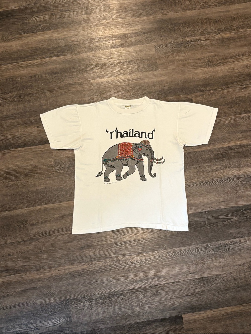 Thailand Elephant Graphic Tee - White